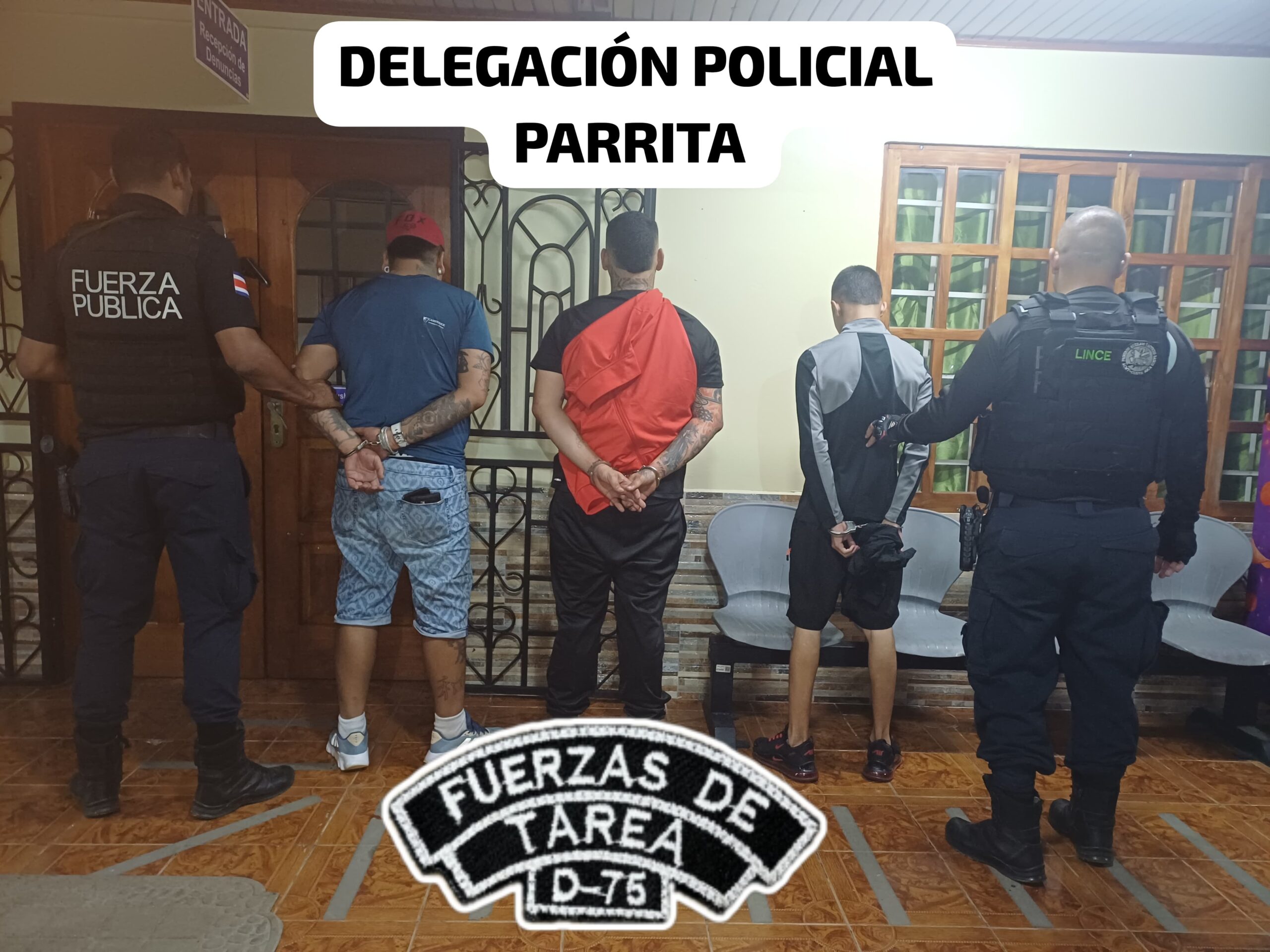 Cuatro sujetos capturados con arma y drogas en vehículo en Parrita ...